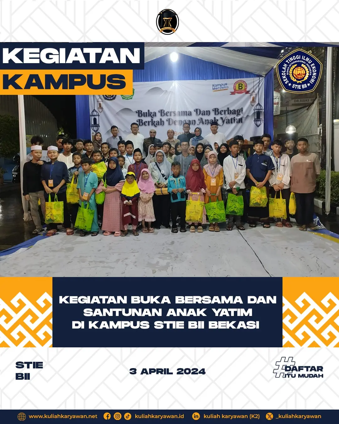 Kegiatan Buka Puasa Bersama dan Santunan Anak Yatim