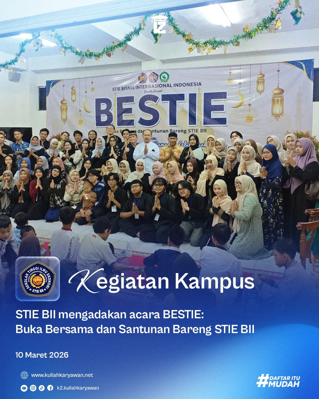 BESTIE : Buka Bersama dan Santunan Bareng STIE BII