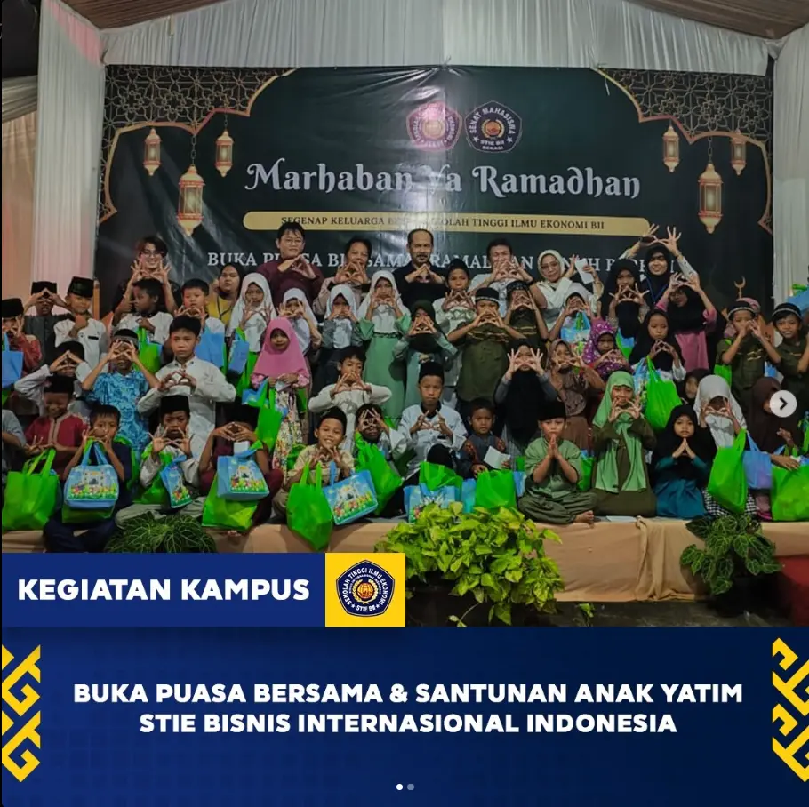 Kegiatan Buka Puasa Bersama dan Santunan Anak Yatim Kampus STIE BII
