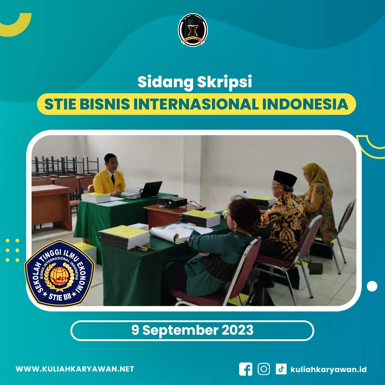 Sidang Skripsi Mahasiswa STIE BII Tahun 2023